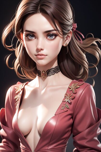 Aerith from Final Fantasy Seduces in steamy Hentai AI Picture