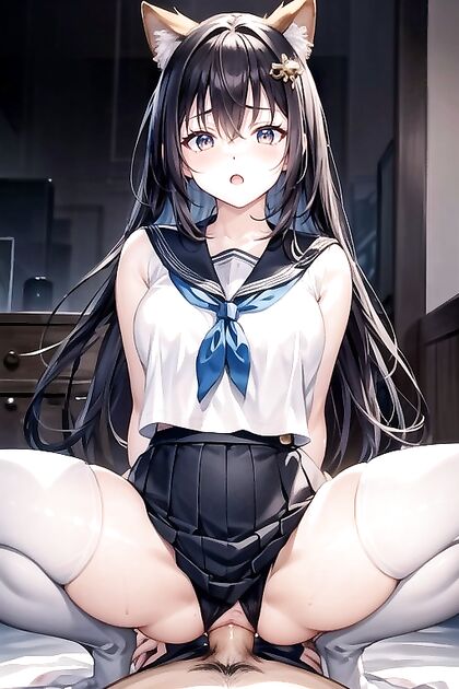 Small Breasts Bound Behind Her Back for Steamy CowGirl 18+ Hentai Picture