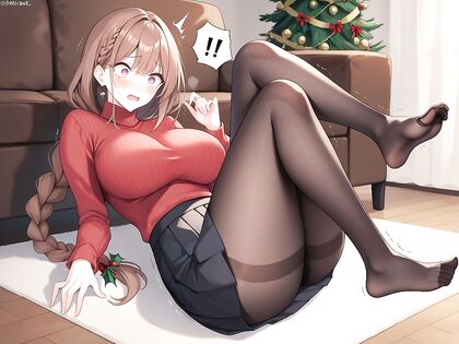 Pretty Feet and Wide Hips in Black Mary Jane Flats for Seductive Hentai Pleasure
