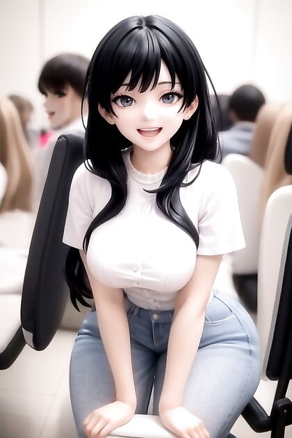 Cute Hentai Girl 18+ Shows Off Her Extremely Large Ass in Detailed Close-Up Picture