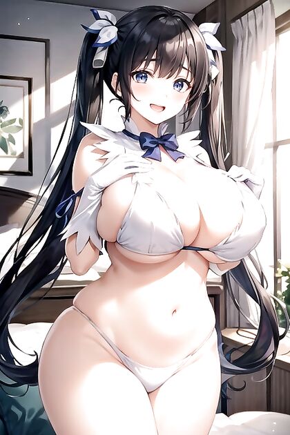 Hestia from DanMachi Shows Off Her Massive Ass in Cute Hentai Images