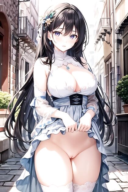 Woman Shows Off Her Pussy in Steamy Hentai AIPorn Image