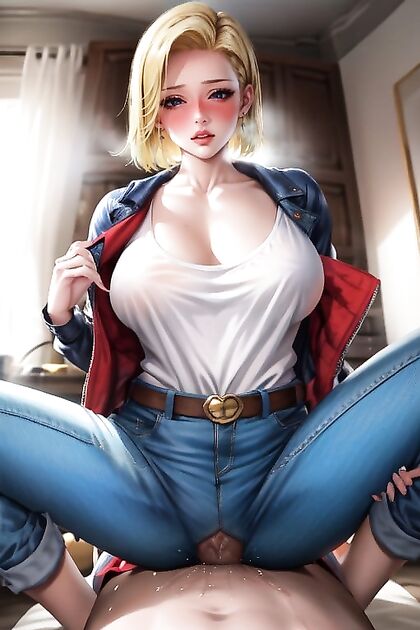 Angrygrabbing Breasts with Pubes, Oily Skin, No Undies - Full Body Hentai Picture