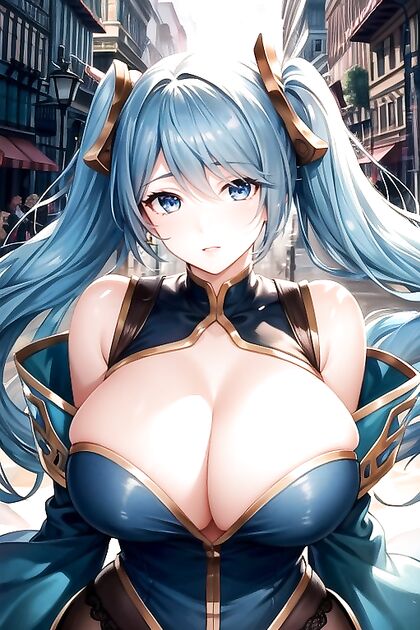 Sona from League of Legends Gets Thick in Steamy City Hentai Picture