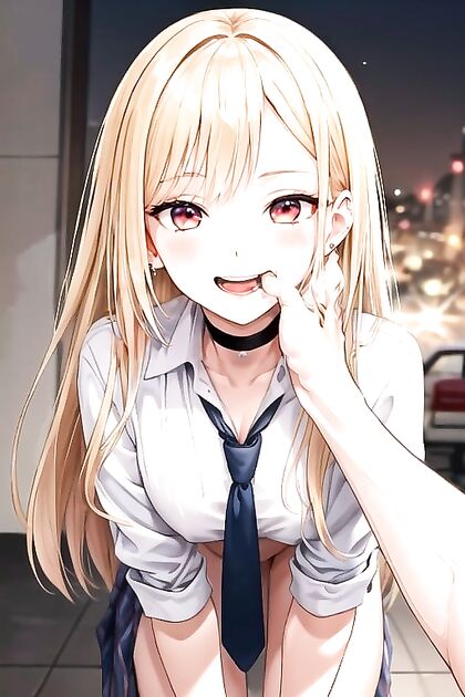Naked Girl 18+ Sucking Her Thumb in Erotic Hentai Images
