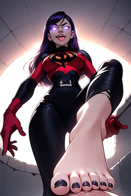 Backlit hentai featuring extra hips and one foot seduction