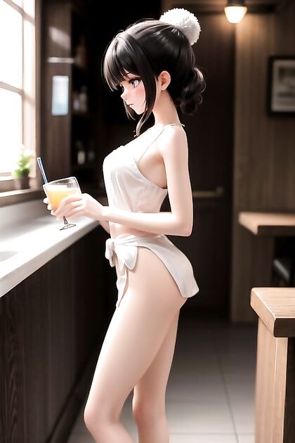 Petit Cult's Small-Ass Beauty Takes on a Liminal Space Bar in Steamy Hentai Picture