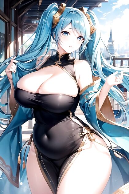 Thick Thighed Duo Enjoy Windy Foreplay in Steamy Hentai Picture