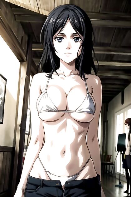 Pieck from Attack on Titan Shows Off Underboob in Elbow Bra for Steamy Hentai Images