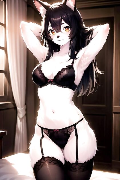 Lingerie and Stockings Galore in Arms-Up Hentai Pleasure Fest
