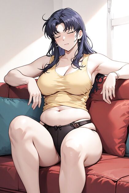Saggy Natural Breast Slips Out as She Leans on Man in Detailed Anatomy Hentai