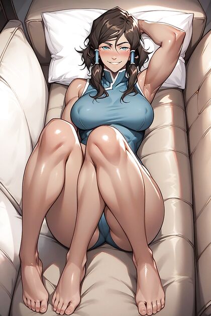 Korra from Legend of Korra Gets slicked up in Full-Body Oily Hentai Fun