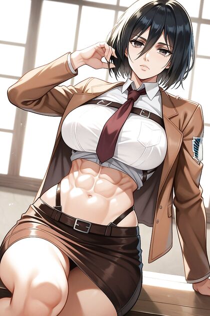 Exposing Her Navel – A Front View Abs Fantasy in Hentai AI Porn
