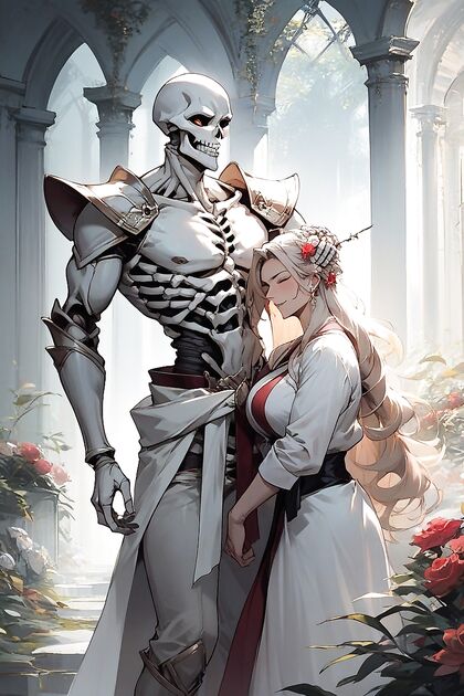 Ariane Maple and Arc from Skeleton Knight Engage in steamy Hentai Picture
