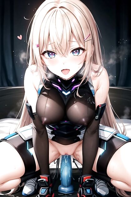 Trembling on the Bed with Spread Legs for  Hentai Pleasure
