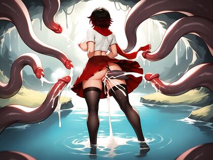 Steamy Cum Ai Hentai Images with Glistening Skin in Hot Hentai Picture