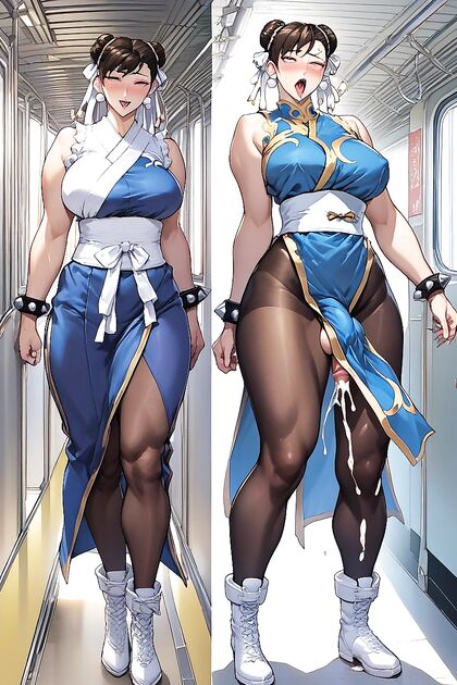 Chun Li Seduced by Takeda Hiromitsu's Unique Style in Japanese Hentai AI Picture