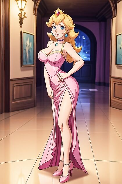 Full Frontal Standing Pose in Seductive Hentai Picture