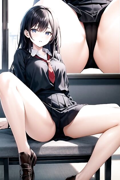 Small Breasts Spreads Her Legs for Seductive Hentai Picture