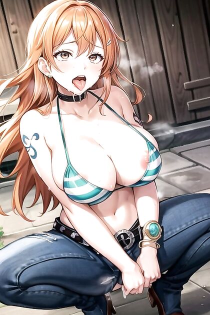 Nami from One Piece Gets Wild with Ahegao Pleasure in Steaming Hentai Images