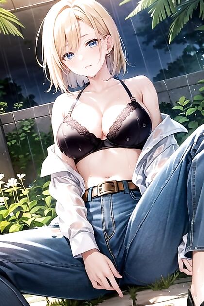 Unbuttoning Slowly While Staring at You for  Hentai Masturbating Fun