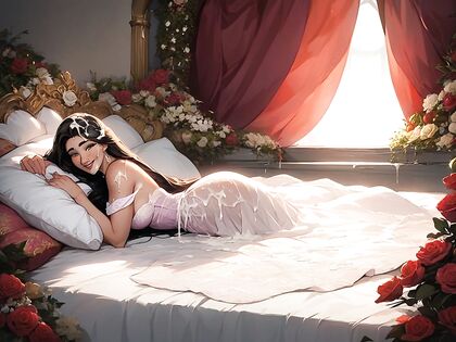Rapunzel Lies Seductively on the Bed Post-Sex in Steamy 18+ Hentai Images