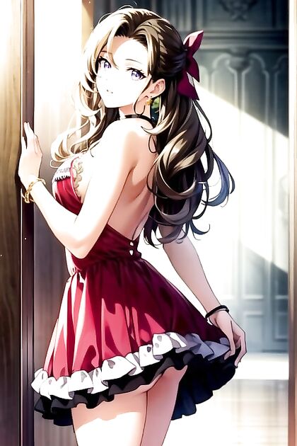 Aerith from Final Fantasy Gets Intimate in Detailed Hentai Pubic Hair Images