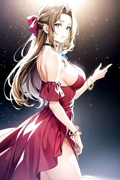 Aerith from Final Fantasy Gets Intimate in Detailed Pubic Hair Hentai Images