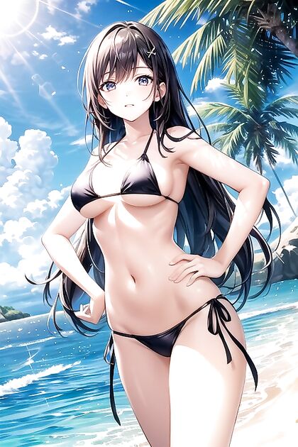 Ultra-Detailed Bust Shot with Hands on Hips in Horny Hentai Picture
