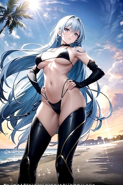 Soft Light Beach Adventures in Ultra-Detailed Hentai AI Porn