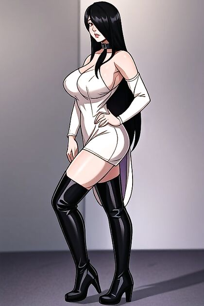 Sadako from Ringu Seduces with Large Breasts and Mesmerizing Red Eyes