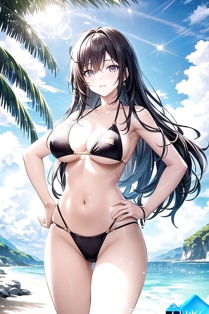 Ultra-Detailed Soft Light Hentai With Hands-On-Hips Picture