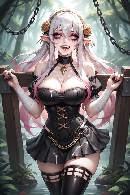 Pale-Skinned Futa with Medium Breasts Explodes in  Hentai Orgasms