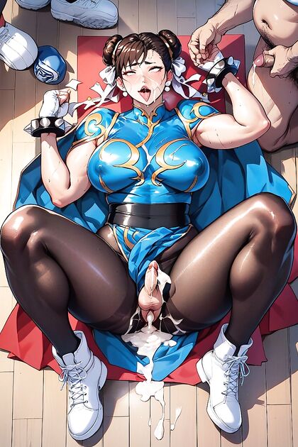 Milf in Black Pantyhose and Tight Clothes Seduces in Hentai AI Picture