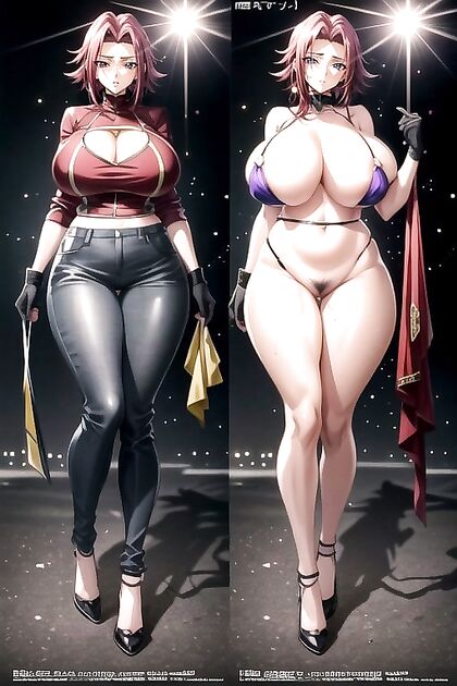 Kallen Stadtfeld from Code Geass Gets Down and Dirty in Full Body Hentai Picture