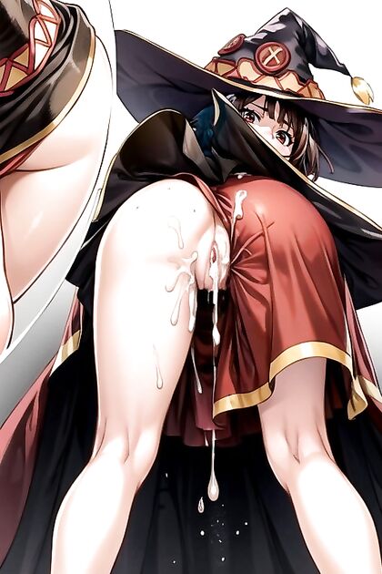 Bend Over for a Creamy Finish in Vibrant Manga-Colored Hentai Picture