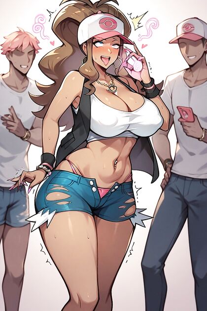 Turning Her Hair Pink While Expanding That Sexy Ass in Vibrant Hentai Images