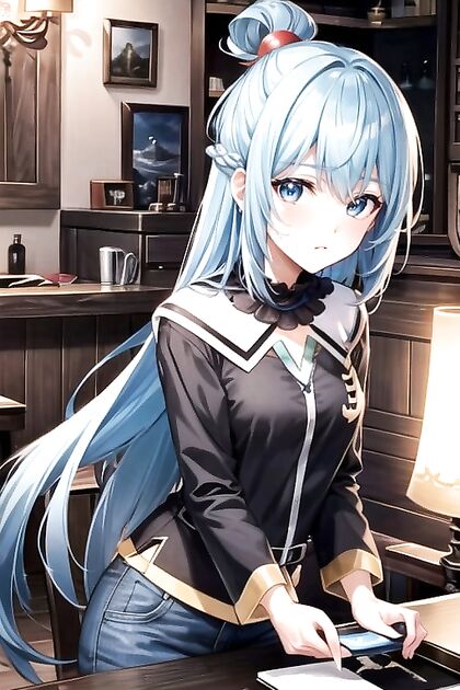 Aqua from Konosuba Teases in Megumin's Clothes for Steamy Hentai Fun