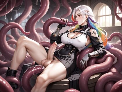 Small Breasted Maiden Seduced by Mystic Slimes in Medieval Hentai Fantasy