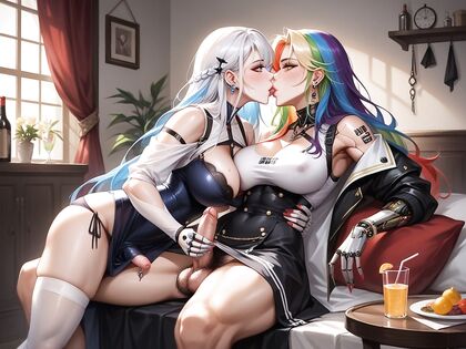 Small Chested Man with Genital Piercings in Erotic Hentai Picture