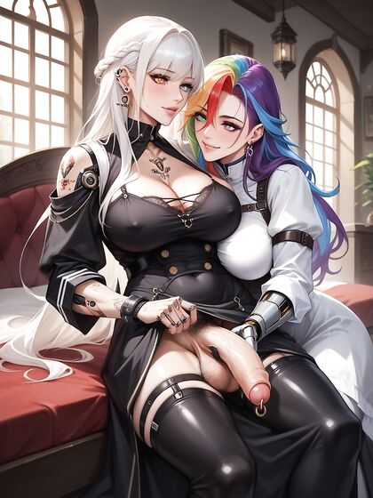 Heterochromatic Slime Girl 18+ with Tiny 18+ Tits in Steamy Hentai Picture