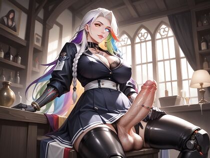 Athletic Cyborg with Hairy Pussy in  Hentai Picture