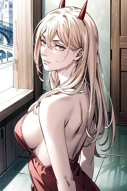 Power from Chainsaw Man Flaunts Sideboob in  Comic Hentai Images