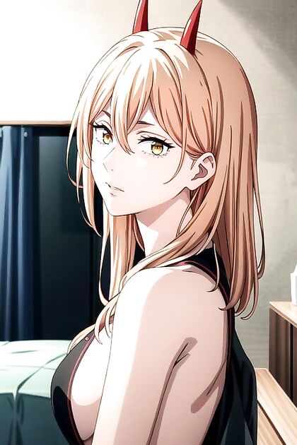 POV Picture with Power from Chainsaw Man in Explosive Hentai Images