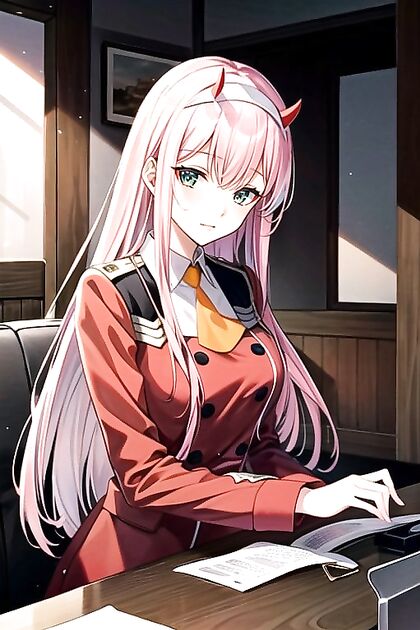 Zero Two from Darling in the FranXX in  Hentai Picture