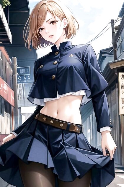Nobara Kugisaki from Jujutsu Kaisen in Seductive Hentai AI Picture