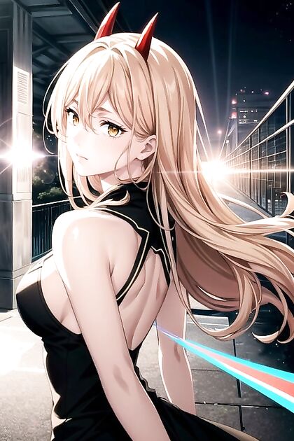 Power from Chainsaw Man Shows Off Her Side Boobs in Ultra-Detailed Hentai Picture
