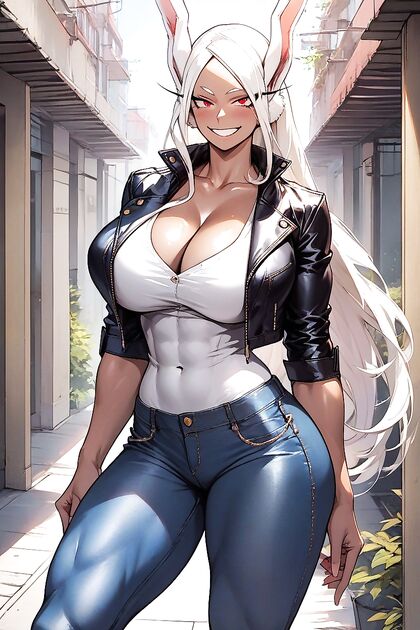 Oily Skinned Babe with Massive Tits and Big Ass in Seductive Hentai Picture