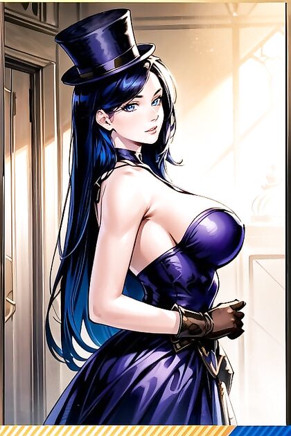 Caitlyn from League of Legends Shows Off Her Sideboob in POV Hentai Picture