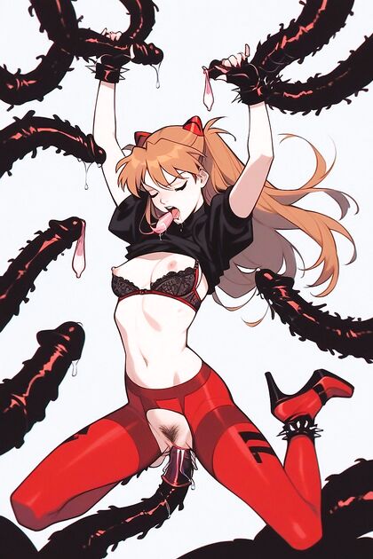 Floating Hair and Screaming Orgasms in  Hentai Picture